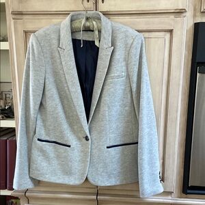 Tommy Hilfiger blazer gray navy blue sz 16 euc